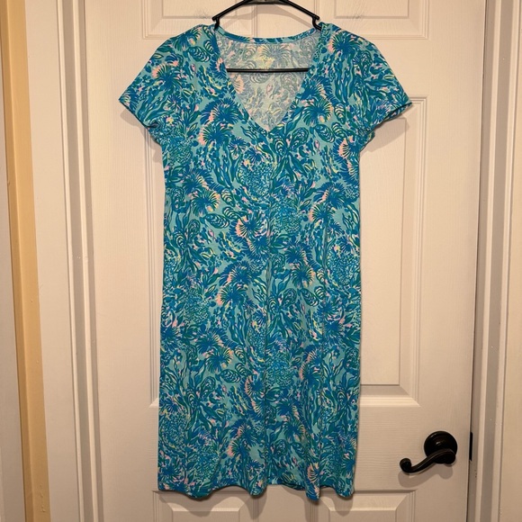 Lilly Pulitzer Woman’s XS Blue Above the Knee Etta Dress NWOT - Picture 1 of 10